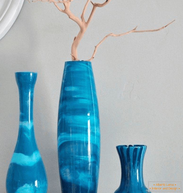 Modré vázy