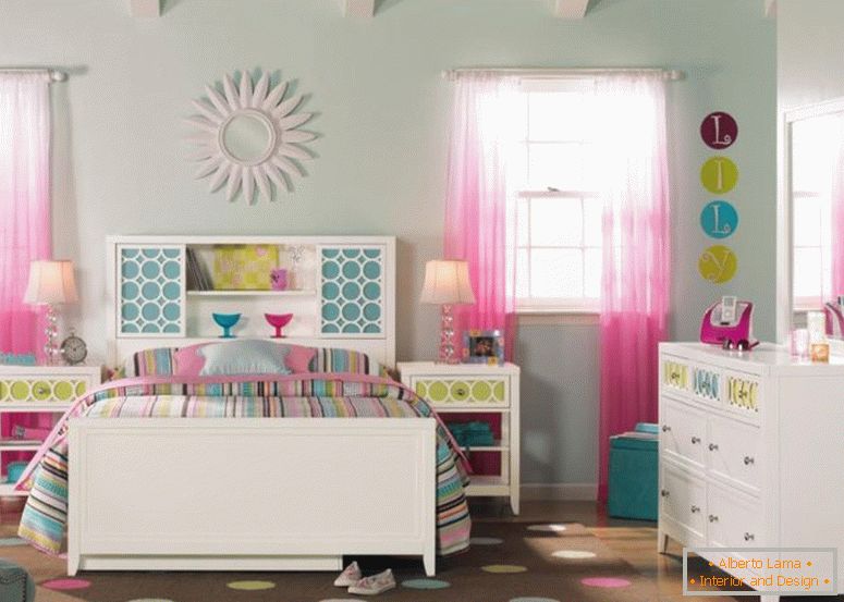 módní-bílá-barva-dřevěný-ikea-ložnice-nábytek-s-full-velikost-kniha-headboard-použití-barevné-pruhy-vzor-téma-lůžkoviny-pro-inspirující-teen-girl- 1120x799