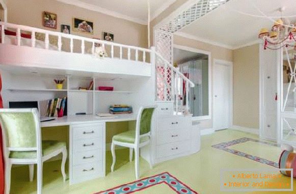 design interiéru dětského pokoje pro dvě dívky, foto 11