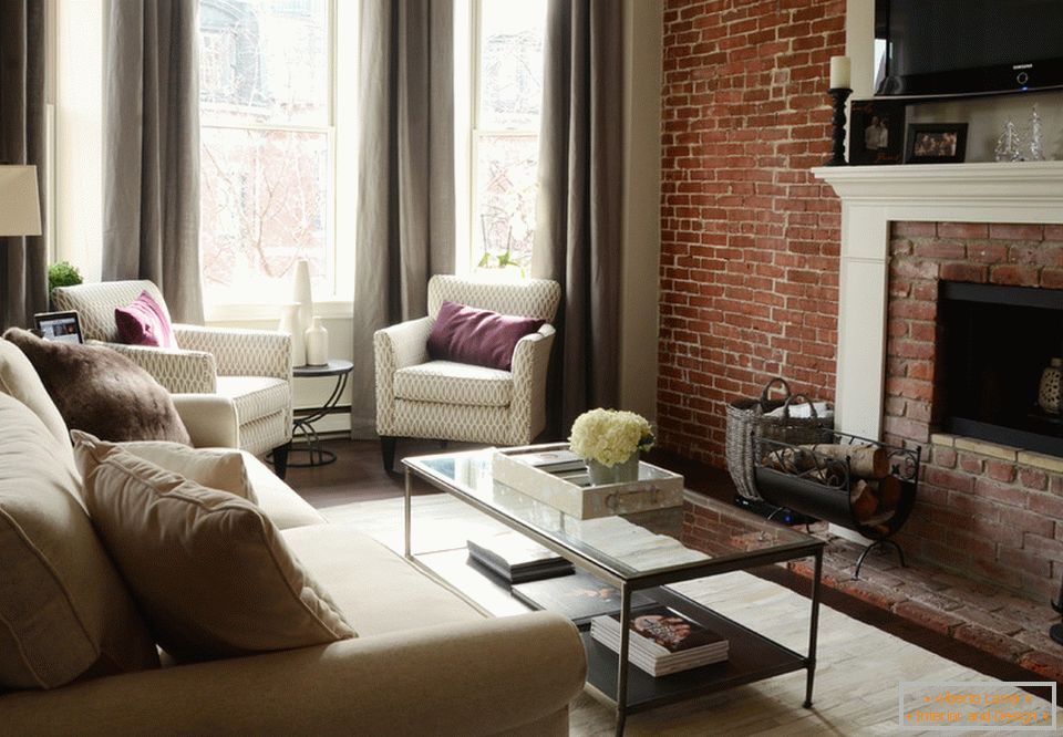 Interiér malého bytu: obývací pokoj