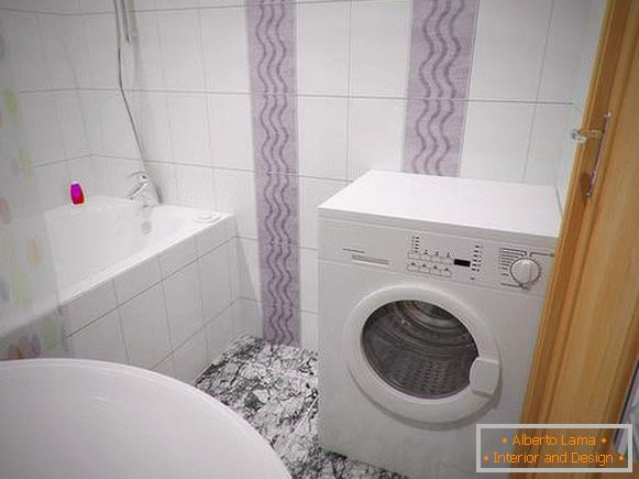 koupelna s prádelním fotografickým designem, foto 17
