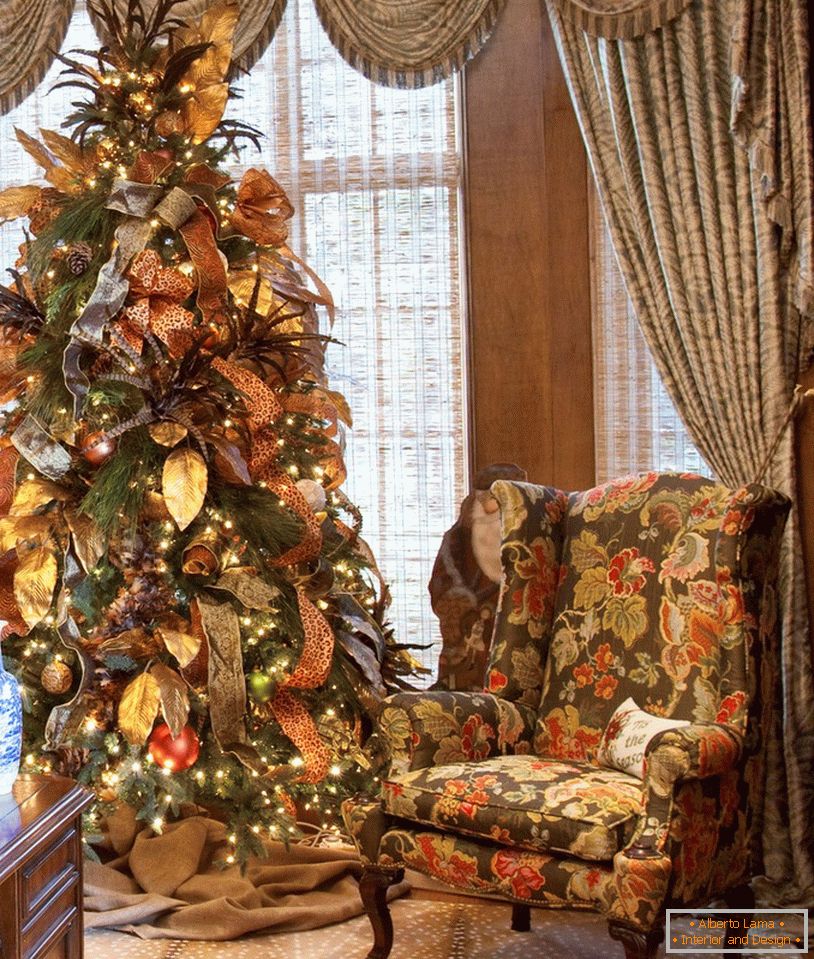 Neobvyklý dekor vánočního stromu