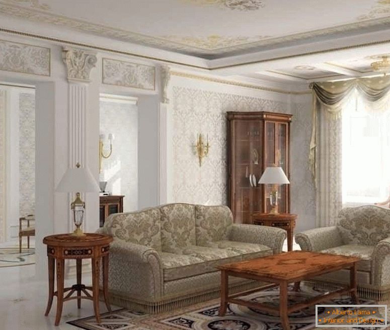 Klasický obývací pokoj