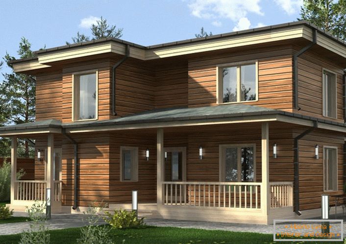 Lakonický design modulárního domu činí nejen atraktivní, ale také funkční.