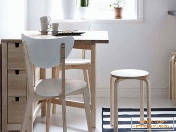 stůl, kuchyň, skládací dřevěné, foto 47