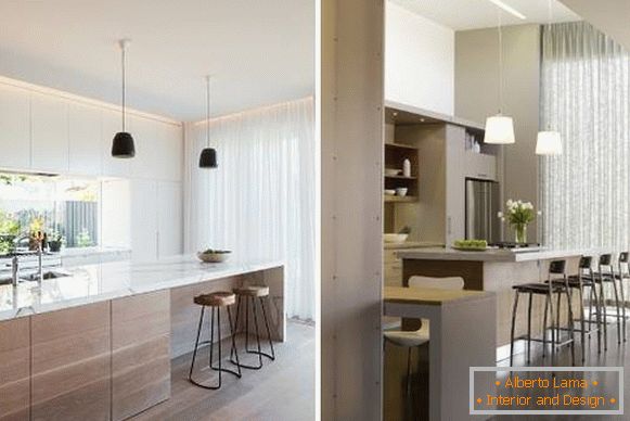 Moderní design záclon pro kuchyň - foto 2016