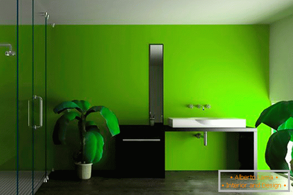 Silikonová malba stěn v bytě - foto design obývacího pokoje