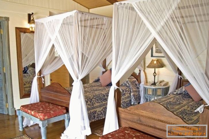 Дизайн спальни в отеле Anantara Medjumbe Island Resort & Spa