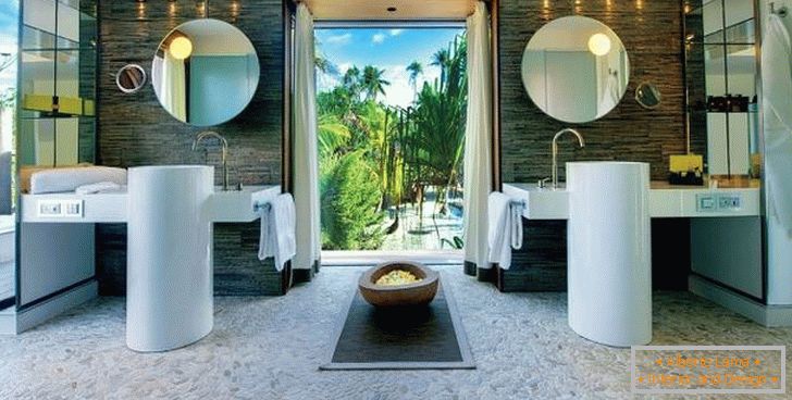 Design koupelny v The Brando Hotel