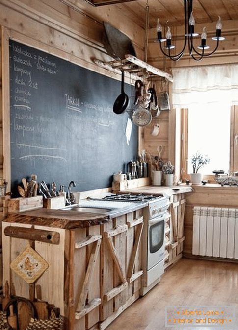 vyrobte kuchyň s vlastními rukama ze dřeva, foto 14