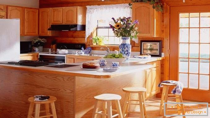 kuchyně ze dřeva s vlastními rukama v moderním stylu, foto 3
