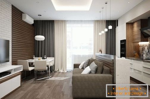 design kuchyně obývací pokoj, kryt a nábytek foto 16