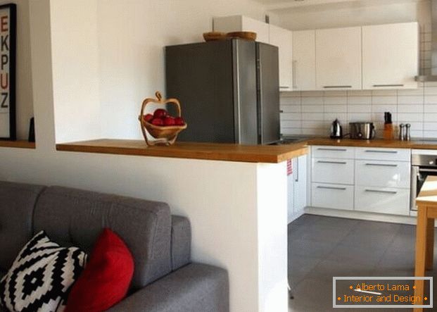 moderní kuchyně interiér obývací pokoj
