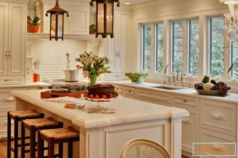 kuchyňská okna-design-vedle-umyvadlová-pak-dřevěná-kabinet-také-klasika-lustr-nad-kuchyně-ostrov-plus-dlažba-apron-kitche_kitchen-windows