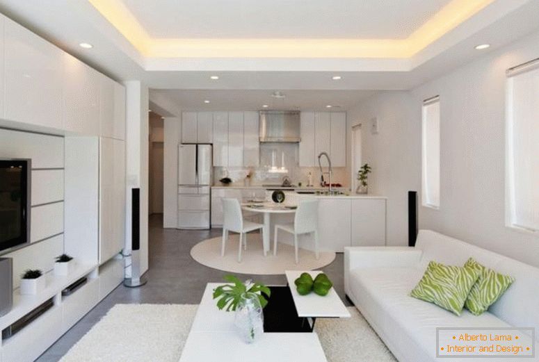 Bílá-kuchyně-obývací pokoj-design-nápady-související-na-obývací pokoj a kuchyně-kombinované design-nápady-pro-remodeling-kuchyně-a-obývací pokoj