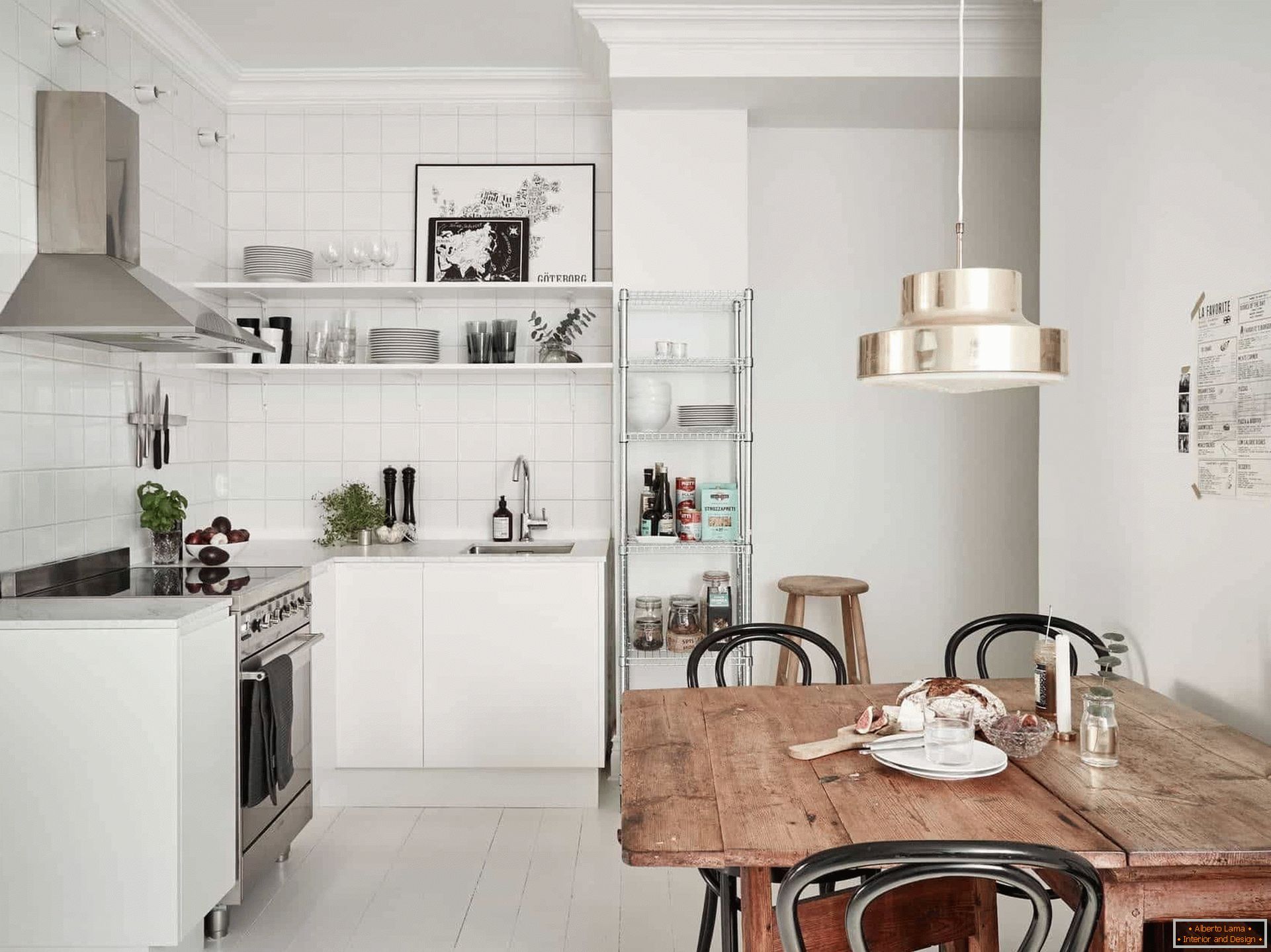 Kuchyňský dekor ve skandinávském stylu