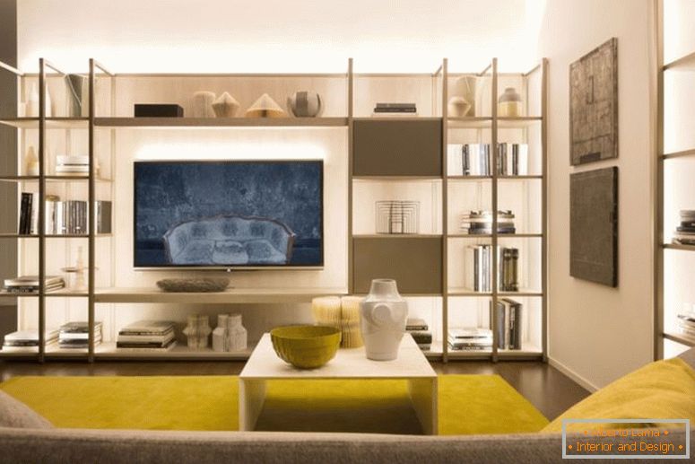 Televizor v obývacím pokoji