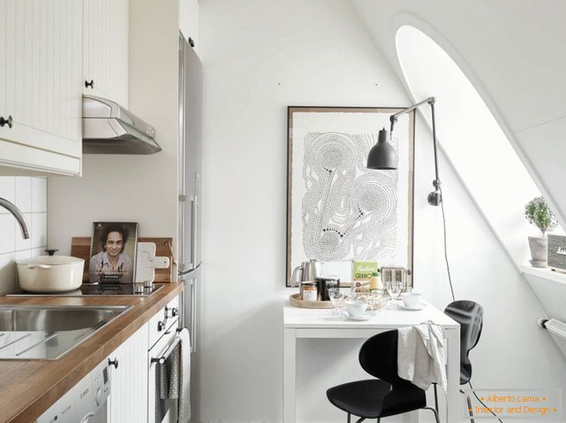 Kuchyňská plocha domů ve Švédsku