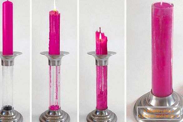 Opakovaně použitelná svíčka