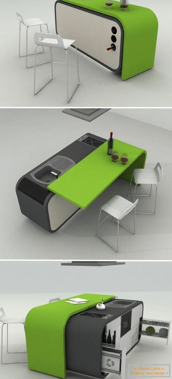 Smart transformátor kuchyňského nábytku