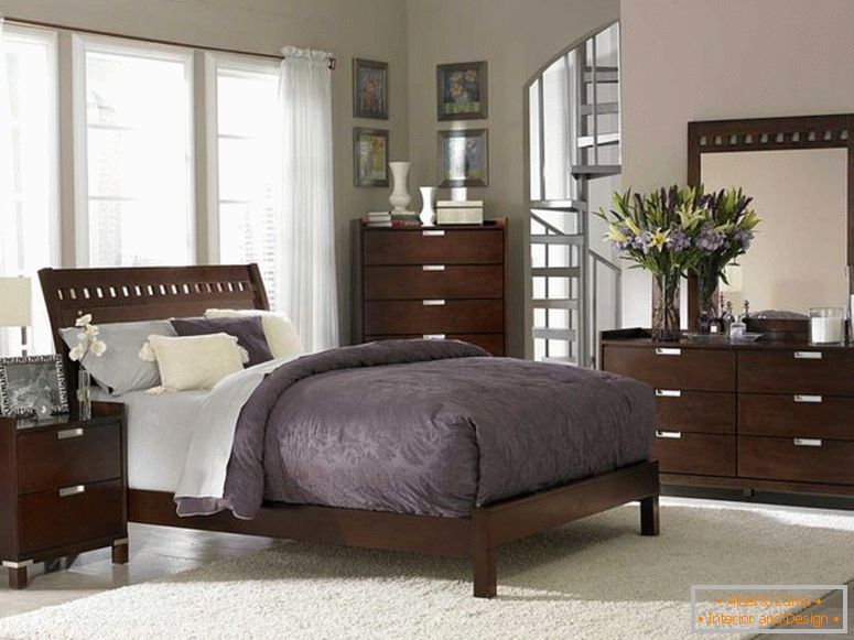 elegantní nábytek s jedním ložnicí