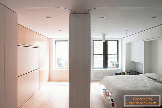 Multifunkční bytový transformátor pro spaní a děti v New Yorku