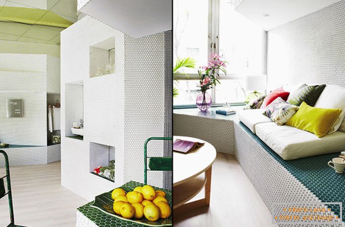Mosaický design malého bytu - фото 3