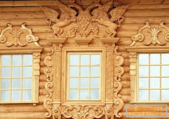 Krásné desky pro okna v dřevěném domě, foto 5