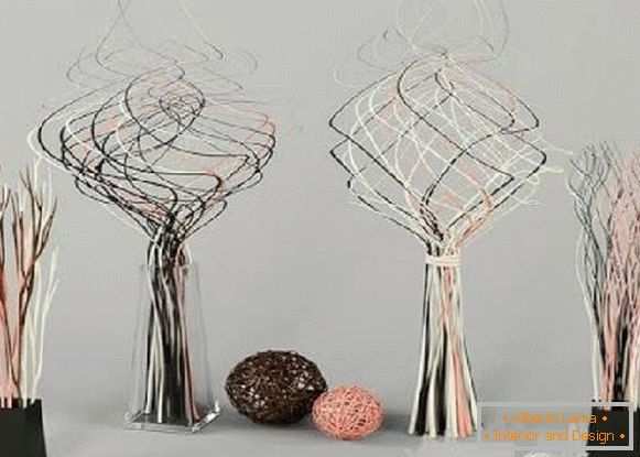 dekorativní větve pro venkovní vázy vlastním rukama, foto 54