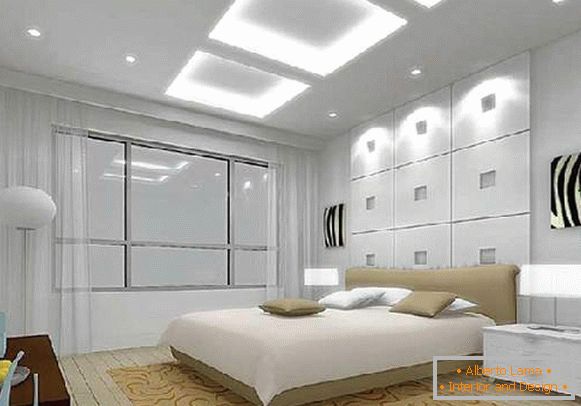 roztažitelné stropy ložnice 12 m2, foto 50