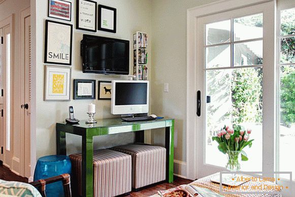 Interiér stylového malého obývacího pokoje