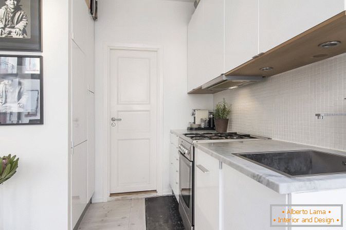 Kuchyňský apartmán-studio ve skandinávském stylu
