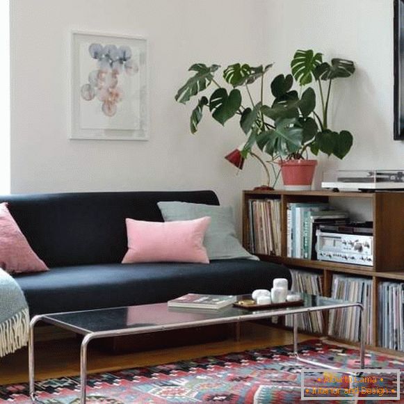 Módní trendy v interiérovém designu 2017 - stůl v obývacím pokoji