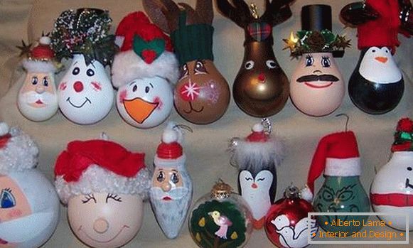 Originální vánoční hračky s rukama na vánoční stromek žárovky, фото 18