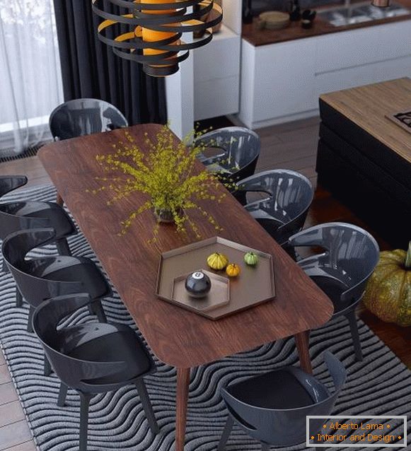 Výběr jídelních stolů a židlí pro kuchyňské foto