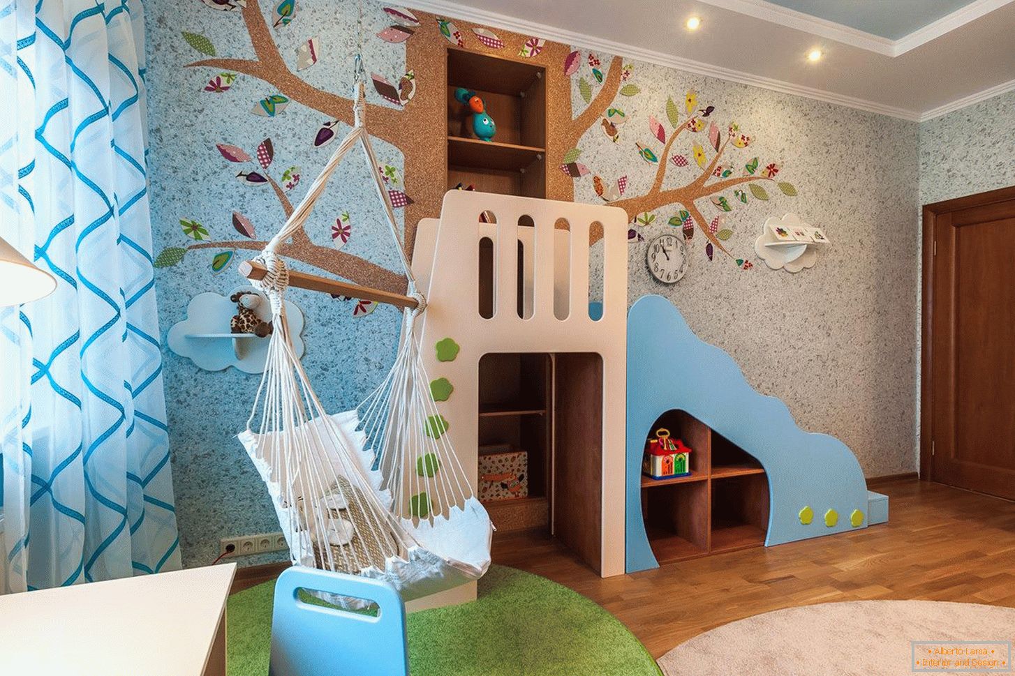 Nástěnný design v dětském pokoji