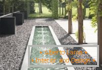 Uspořádání moderní zahrady с бассейном