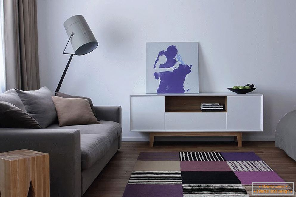 Studio ve skandinávském stylu s prvky minimalismu