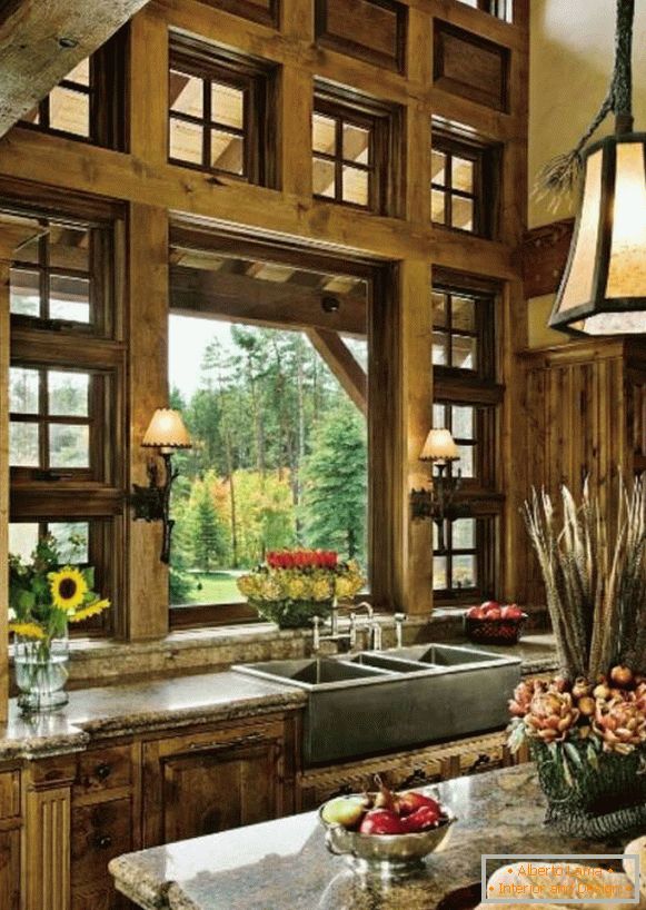okna v dřevěném domě фото