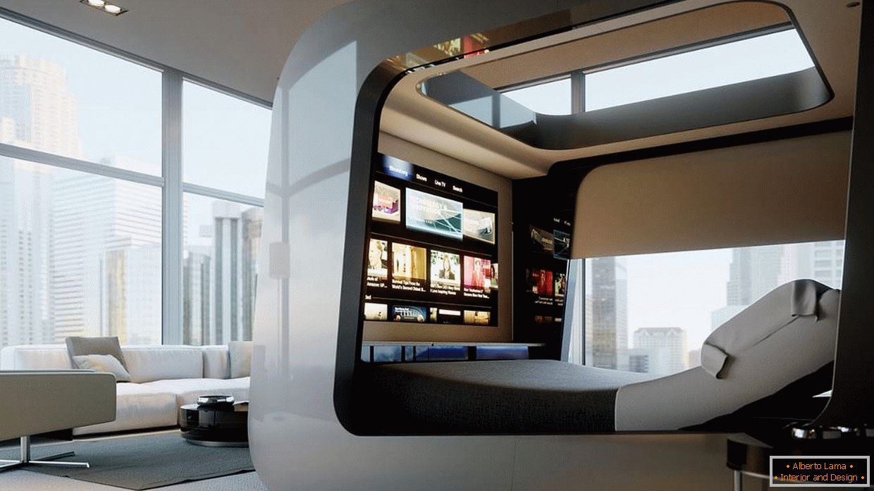 Neobvyklý design bytu s panoramatickými okny