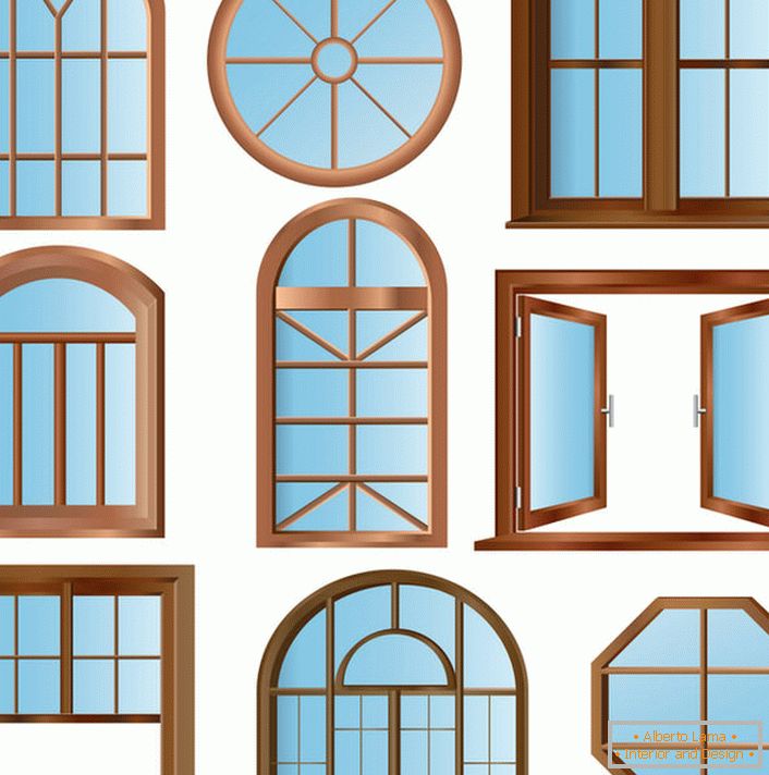 Okna různých konstrukcí