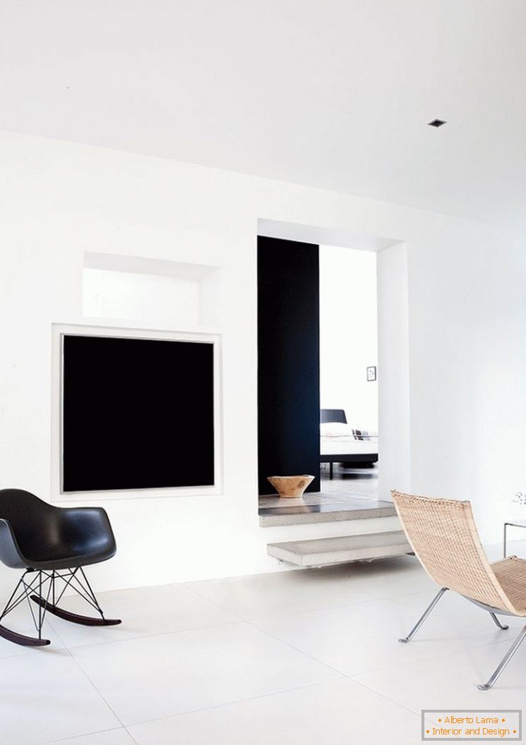 Návrh malého bytu v černé a bílé barvě - фото 6