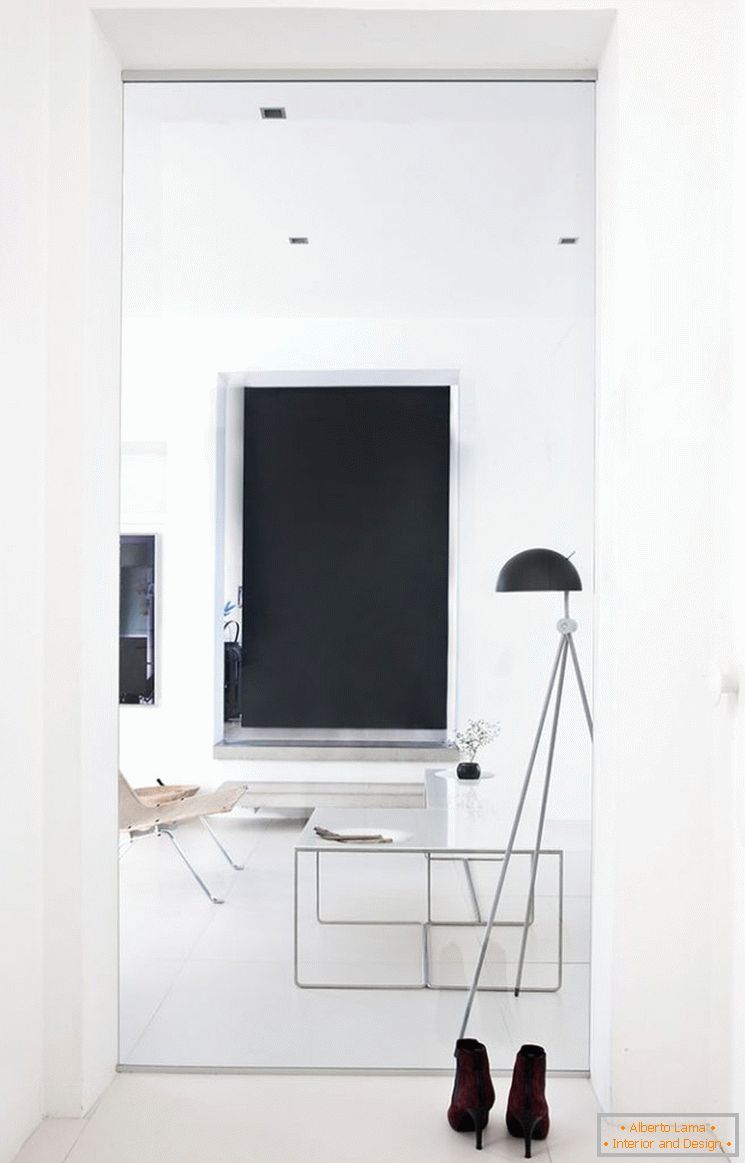 Návrh malého bytu v černé a bílé barvě - фото 7