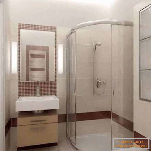 opravy malé koupelny se sprchovým koutem, foto 30