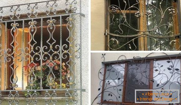 Kované rošty na oknech - náčrty a nápady na fotografie