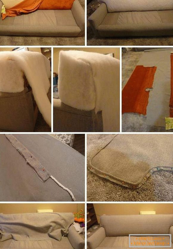 Obnova čalouněného nábytku - nápady pro zúžení pohovky