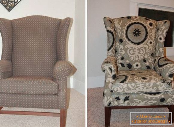 Obnova čalouněného nábytku - zúžení staré židle