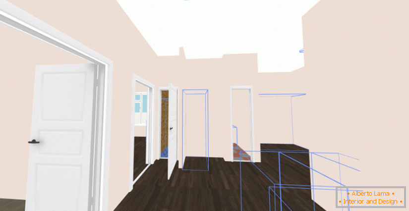 3D modelování interiéru domu