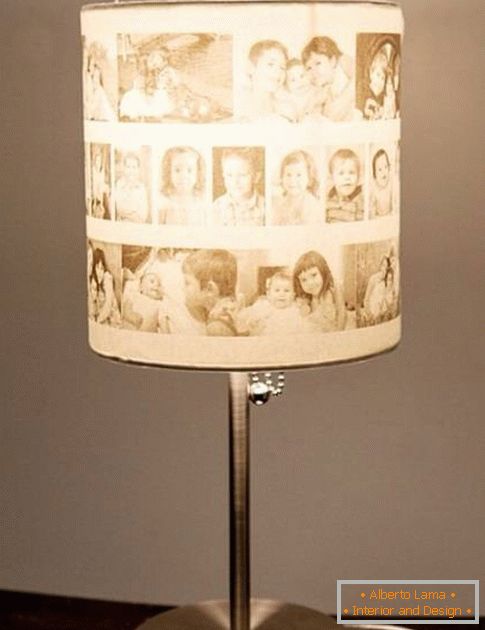 Stolní lampa z fotografií