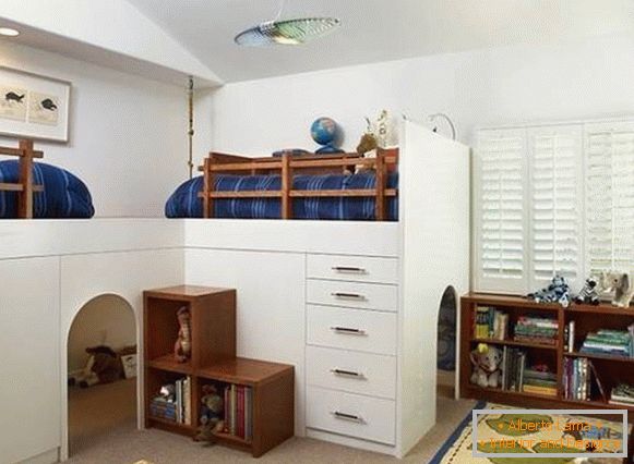 Dětský pokoj s extra pokoj